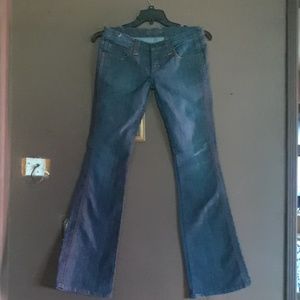 FRANKIE B SZ 6X34.5 WIDE LEG JEANS EUC